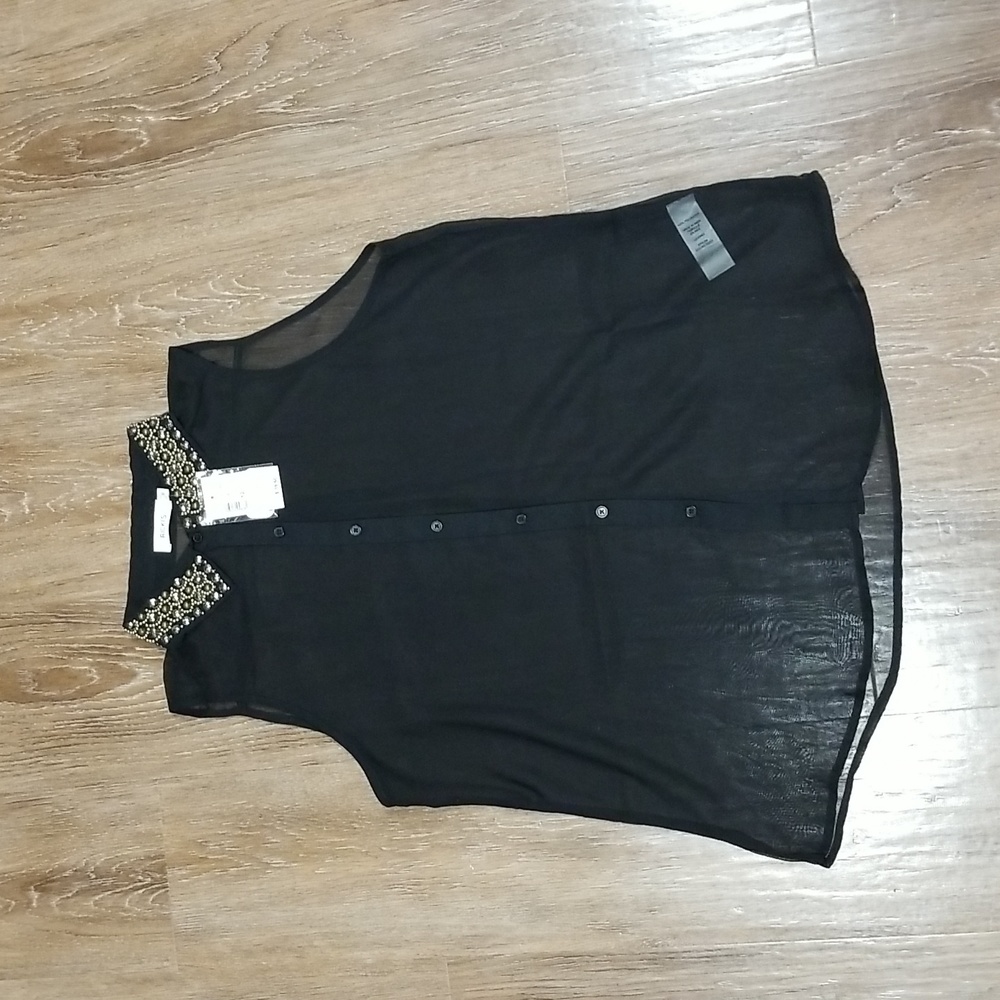 (12) NWT Ricki's Sheer Casual Evening Date Night Embellished Beaded Collar